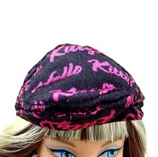 2007Barbie Fashion Denim  Flat Cap Model Muse Hello Kitty New