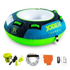Jobe Rumble Pack Towable for 1 Person Teal Sled Ringo Jetski boat Rib with Pump