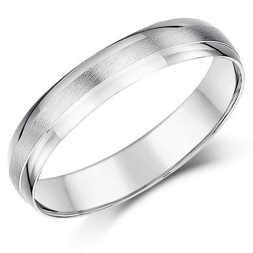 9ct white gold - gold, textured