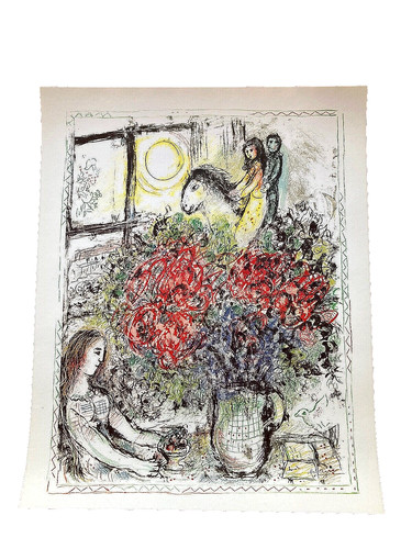 Chagall print chevauchee - la,