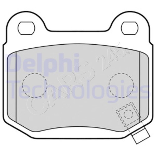 Disc brake pad set delphi - brake,