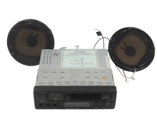 Vtg LINTEC MTR-1070 Car Stereo AM/FM Radio Cassette Player W/ 2x Speakers - S36