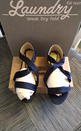 Laundry women navy - laundry, suede