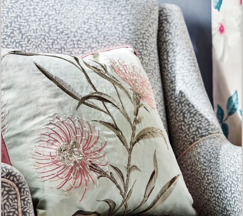 Sanderson curtain fabric - curtain,