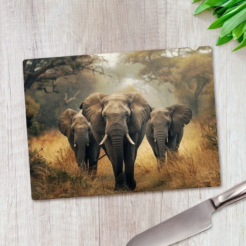 Trio jungle elephants glass - trio,