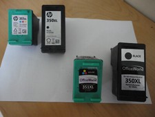 HP 350XL & HP351XL used cartridges