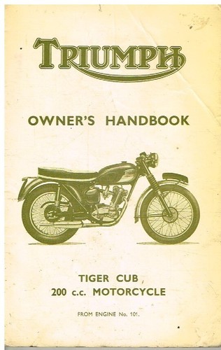 Triumph tiger cub 200cc - tiger,