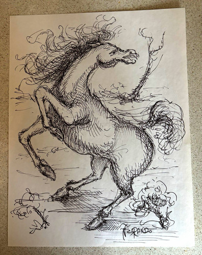 Original pen ink drawing - pen,