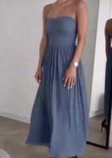ZARA WOMENS PLEATED STRAPLESS