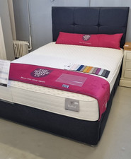 Shire Moonrock Grey 5ft Bed Set with Raphael 2000 Mattress & 4 Drawers RRP£1,080