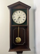 Vintage  Knight & Gibbons London 22”Pendulum Pine Wall Clock Working