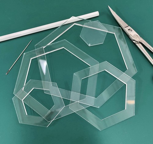 Patchwork hexagon templates - templates,