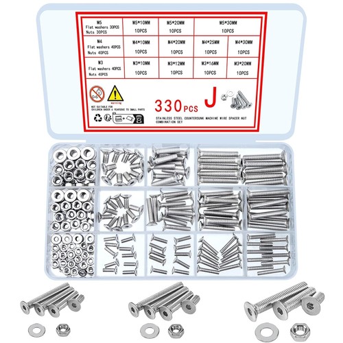 330 piece stainless steel - 330-piece,