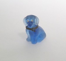 Antique CZECH Glass CRACKERJACK Cracker Jack Charm Dachshund
