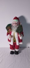 Vtg Fibre Optic Santa 67 cm Christmas Figurine Preowned Testd/Working  See Video