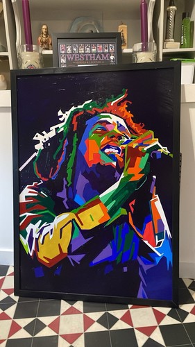Painting bob marley in - of,
