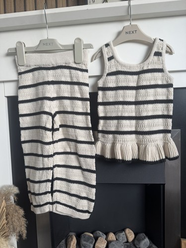 Girls knitted outfit set - knitted,