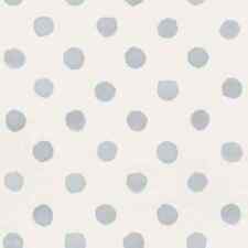 LIGHT GREY / BABY BLUE AND WHITE POLKA DOT PAINTED SPOT 252033 WALLPAPER RASCH