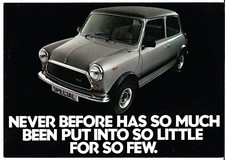 BL Mini Special 1100 Limited Edition 1979 UK Market Sales Brochure