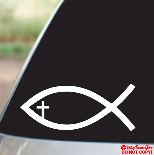 Jesus fish vinyl - fish, sticker