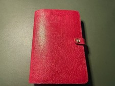 Vintage Filofax 4 CLF 7/8 Real Calf Leather Organiser  - Burgundy with Inserts