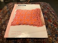Patons 03546 Crochet Pattern Cushion Cover DK cotton