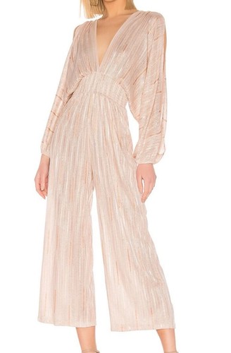 Misa blush metallic - metallic, pleated