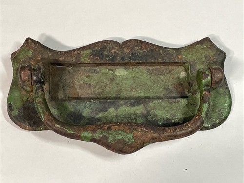 Antique letter box plate - antique,