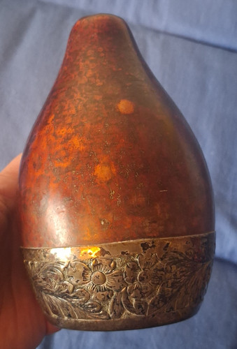 Vintage mate drinking gourd - vintage,