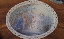 Vintage Smit Royal Melamine Serving Tray, Forget Me Not Fairy