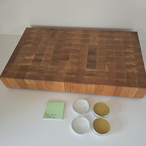 Hand crafted solid oak end - hand,