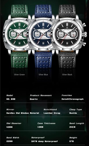 Poedagar chronograph premium - chronograph,