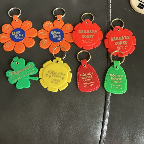 Vintage las vegas key rings - vegas,