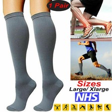 Unisex Miracle Flight Travel Compression Socks DVT Support Anti Swelling Fatigue