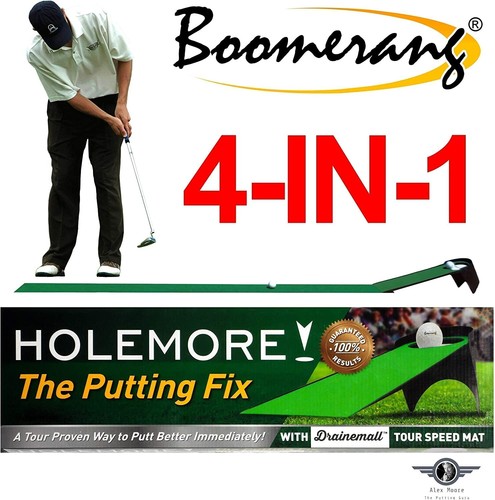 Golf putting mat boomerang - mat,