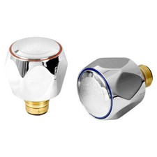 CHROME REPLACEMENT TAP HEADS CONVERSION KIT 1/2" WASHER TYPE BASIN SINK TAP