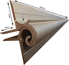 Catering Trailer Hatch Snail Hinge 229cm