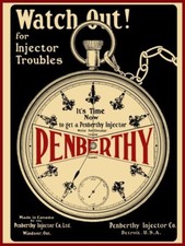 1905 Style Penberthy Injector Co. of Detroit NEW Sign 18 x 24" USA STEEL XL Size