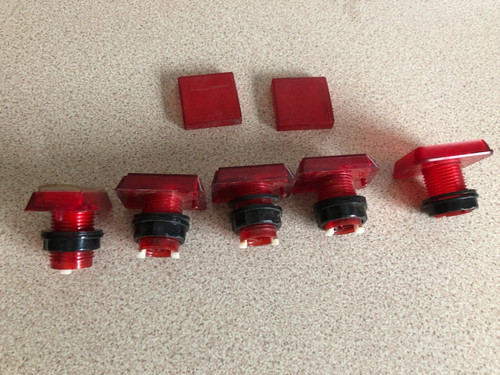 Fruit machine buttons all - all, red