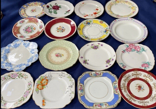 Pretty side plates - pretty, floral