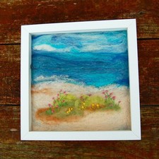 Flowers on the beach - Framed
