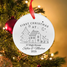 First Christmas In New Home Bauble New House 1st Home Decoration New Home Gift