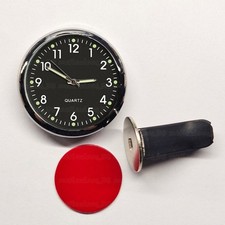 Luminous Black Quartz Clock