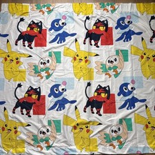 Official Pokémon Curtains Approx 160cm By 138cm Pokemon Single Panel (B)
