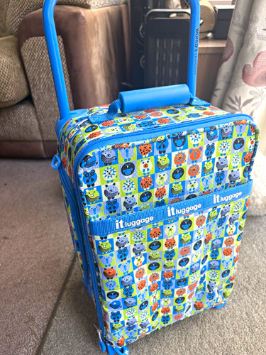 Luggage kids blue animal - luggage,