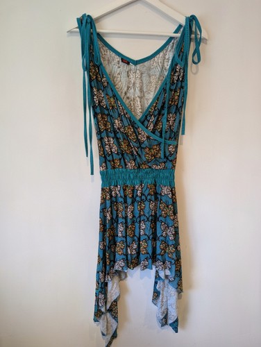 Teal butterfly top y2k indie - teal,