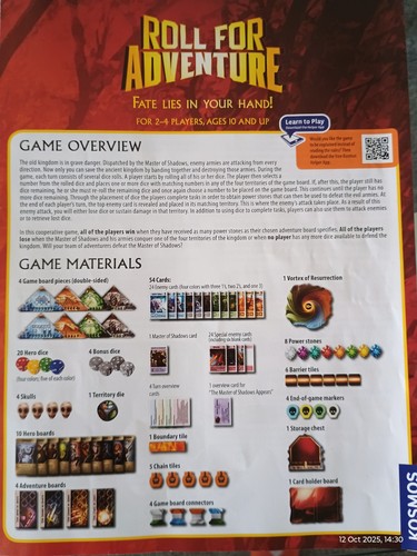 Roll for adventure board game - adventure,