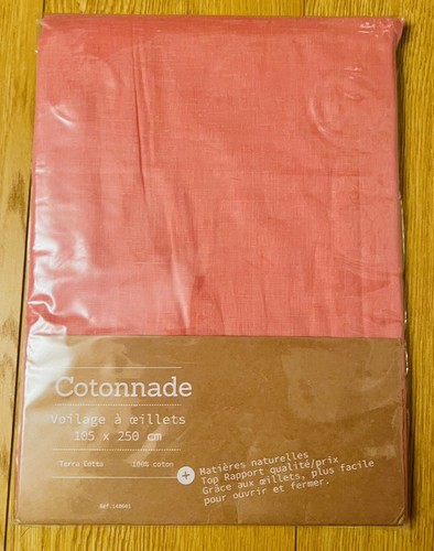 New cotton semi sheer curtain - new,