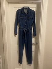 F&F Denim Jumpsuit – Size 8 – New Without Tags - Tie Waist