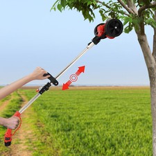 Cordless Grass Trimmer Foldable Lawn Mower W/ Wheels,Grass Cutter Gardening Tool